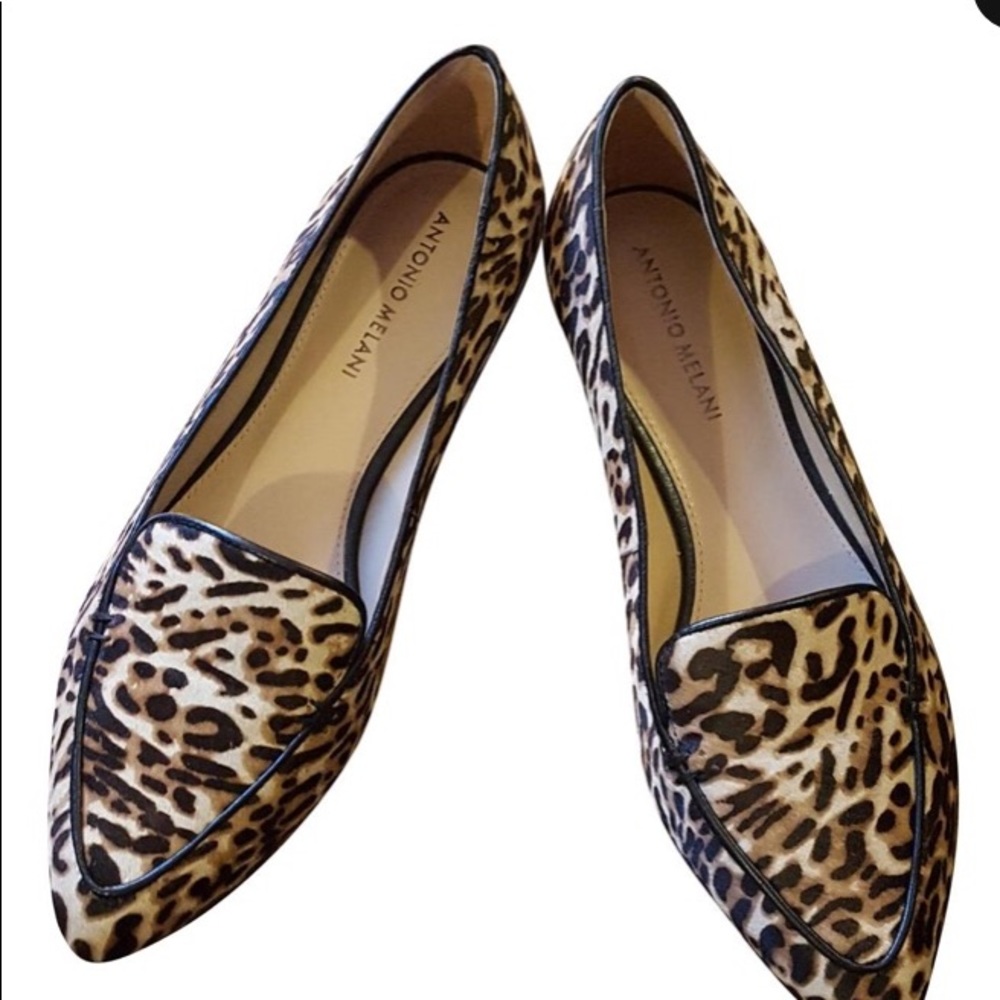 Antonio Melani leopard flats